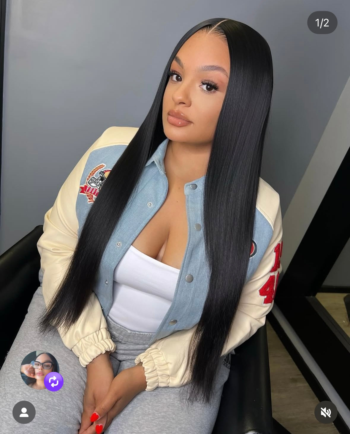 HD 5x5 Closure Straight Wig 250% Density ( Ships In 2-3 Days )