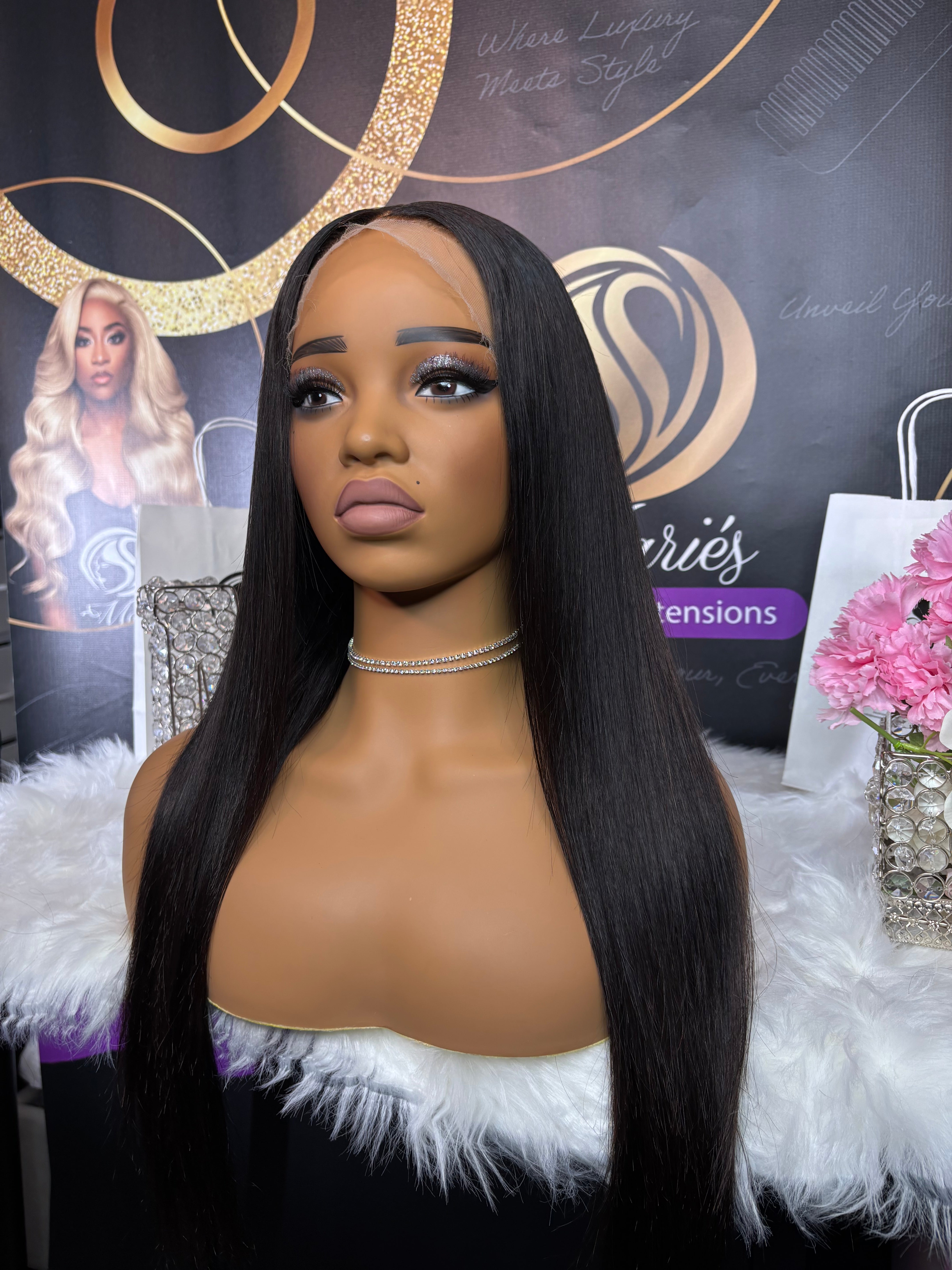 Raw Vietnemese Straight HD 13x6 Frontal Wig ( Ships In 2-3 Days  )