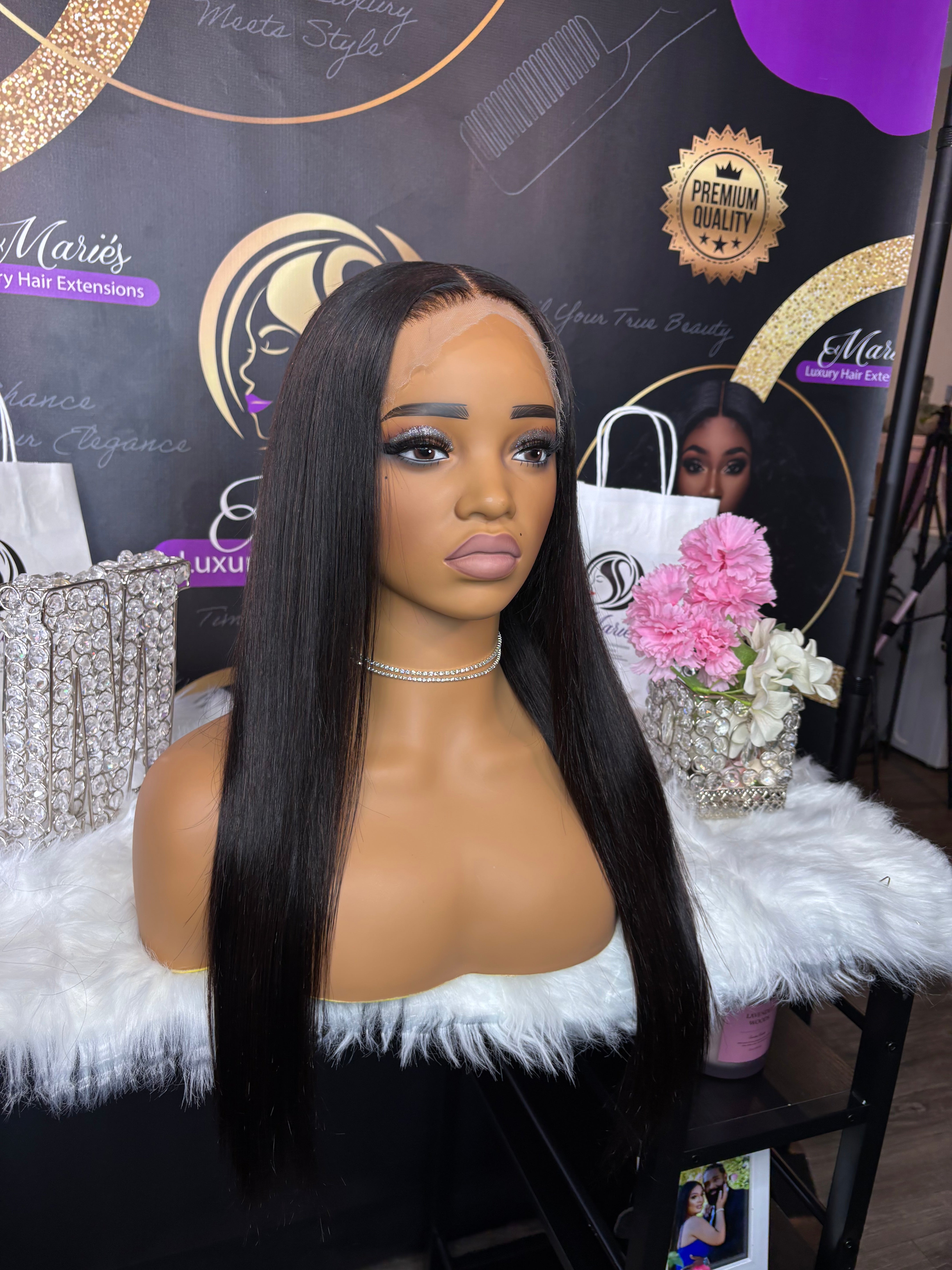 HD 5x5 Closure Straight Wig 250% Density ( Ships In 2-3 Days )