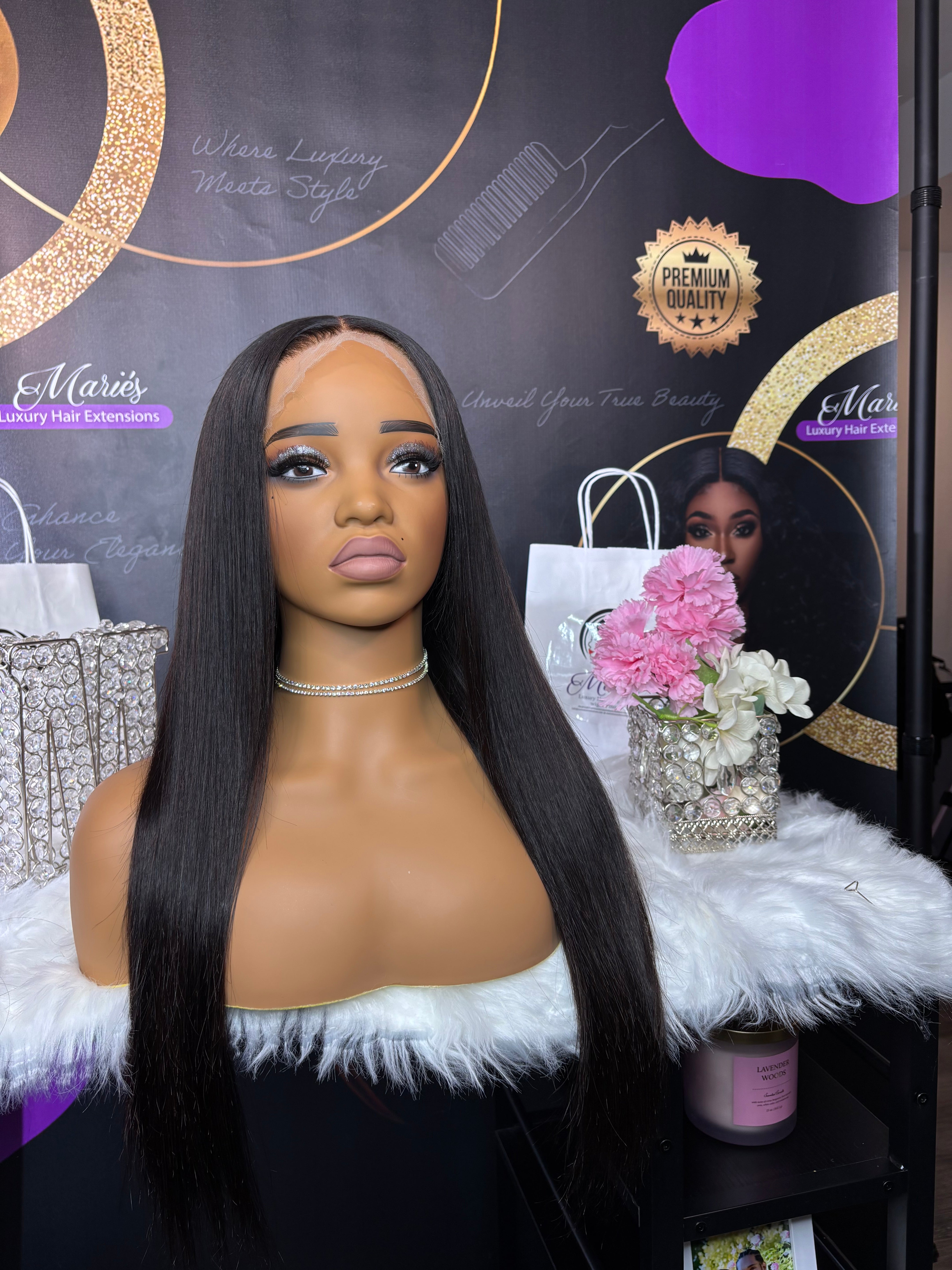 Raw Vietnemese Straight HD 13x6 Frontal Wig ( Ships In 2-3 Days  )