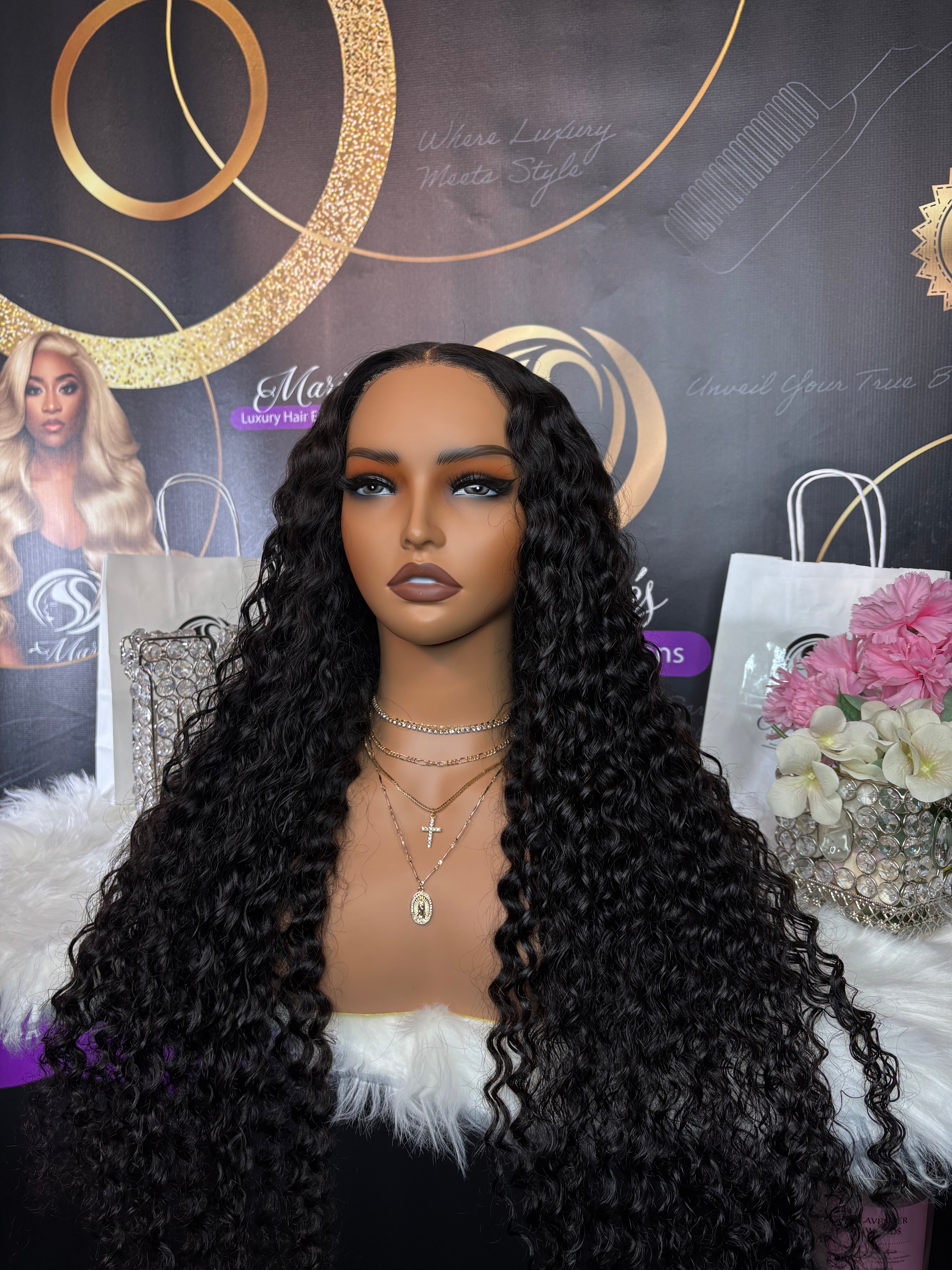 HD Lace 13x6 Frontal Deep Curly Wig 250% Density ( Ships In 2-3 Days )