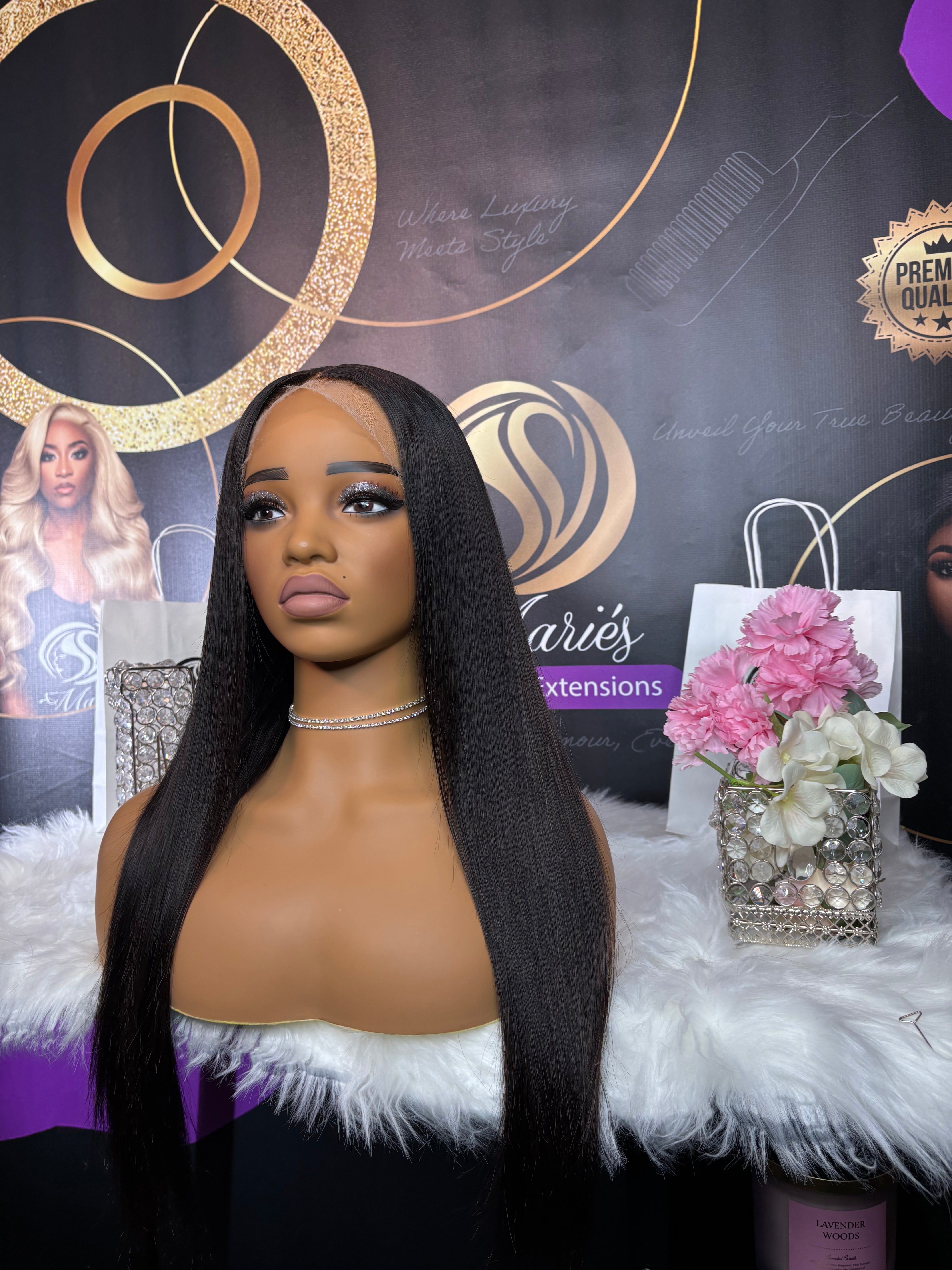 Raw Vietnemese Straight HD 13x6 Frontal Wig ( Ships In 2-3 Days  )