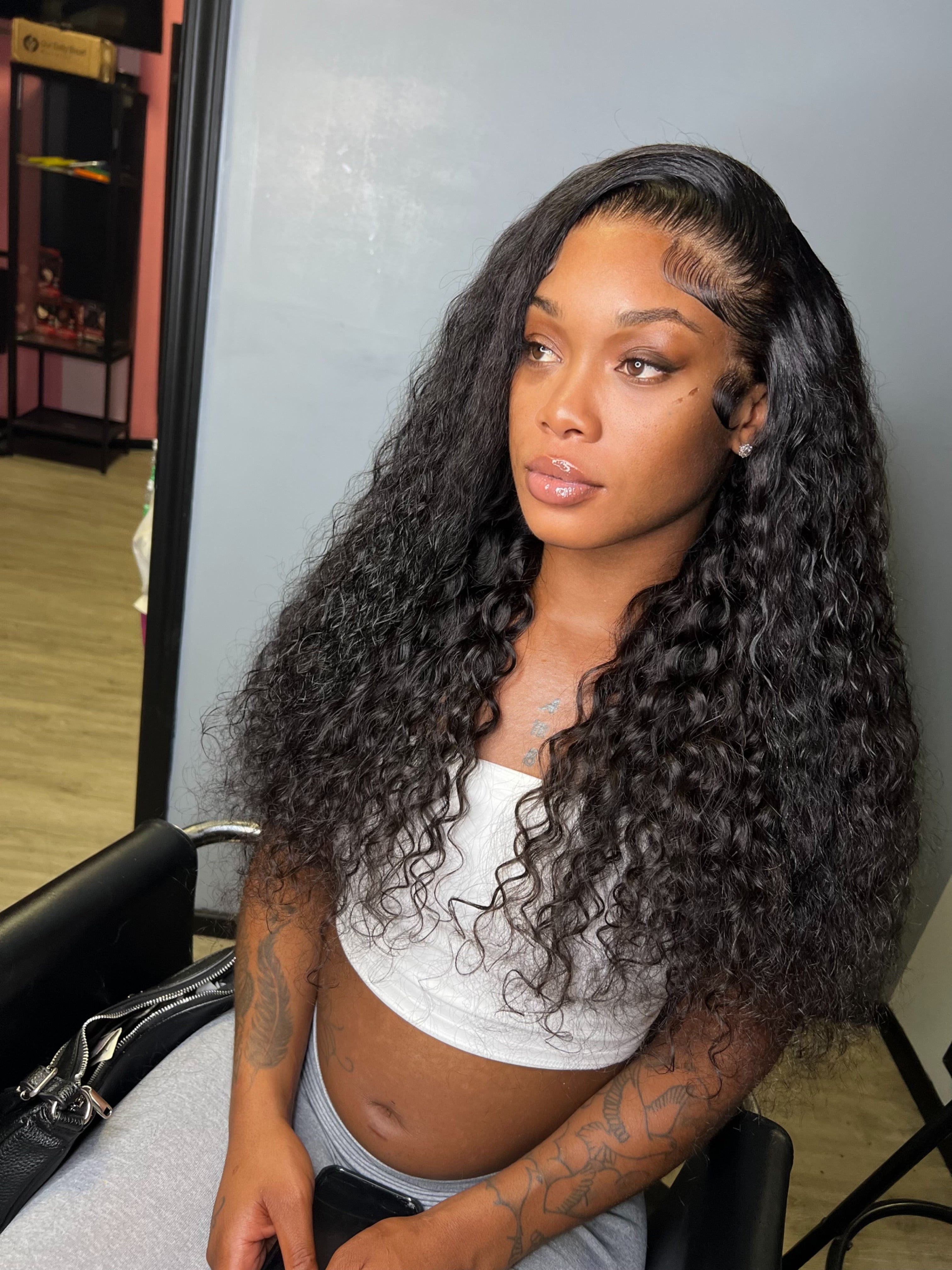 HD Lace 13x6 Frontal Water Wave Wig 250% Density ( Ships In 2-3 Days )