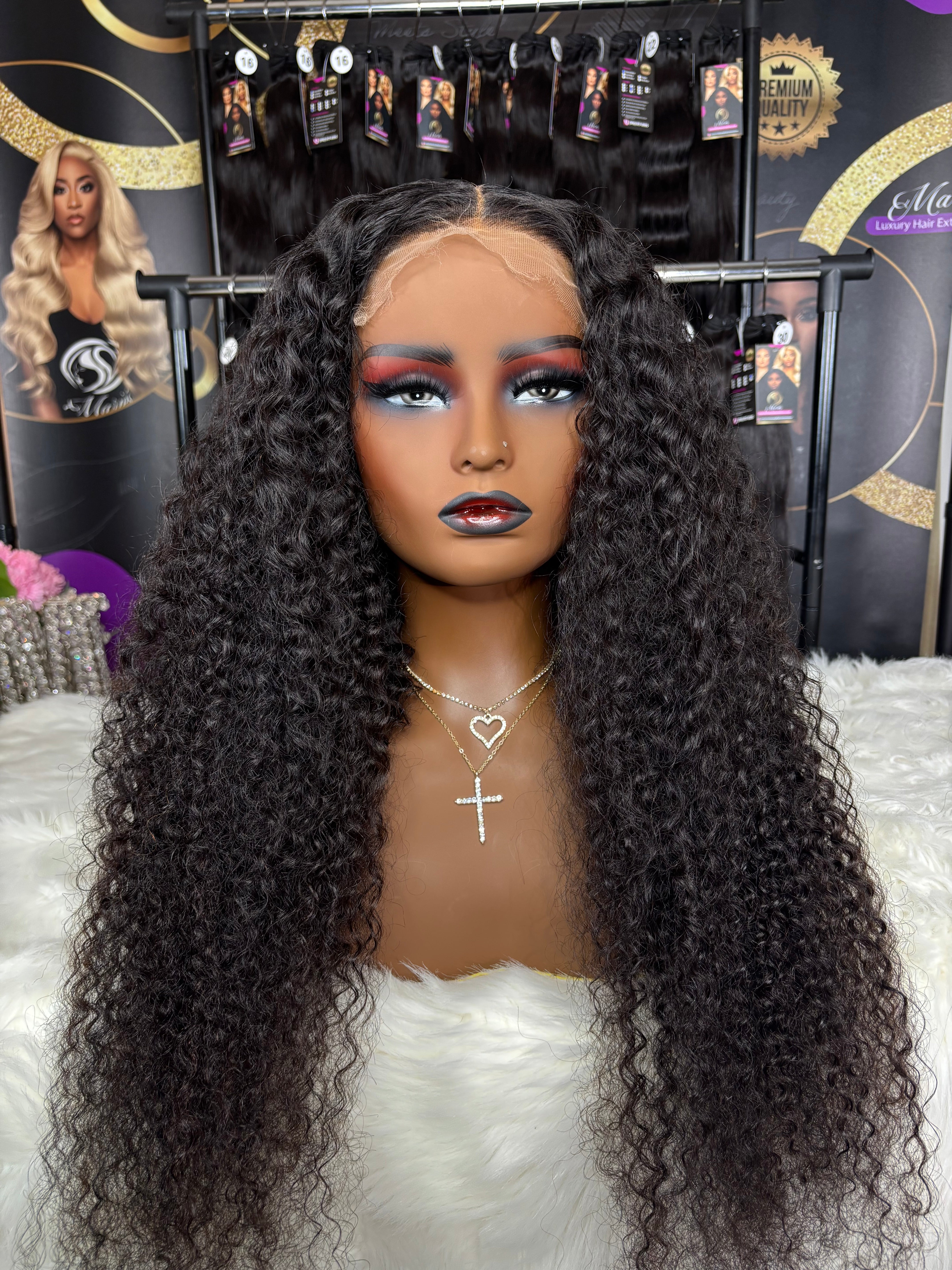 13x6 HD Super Curly Frontal Wig