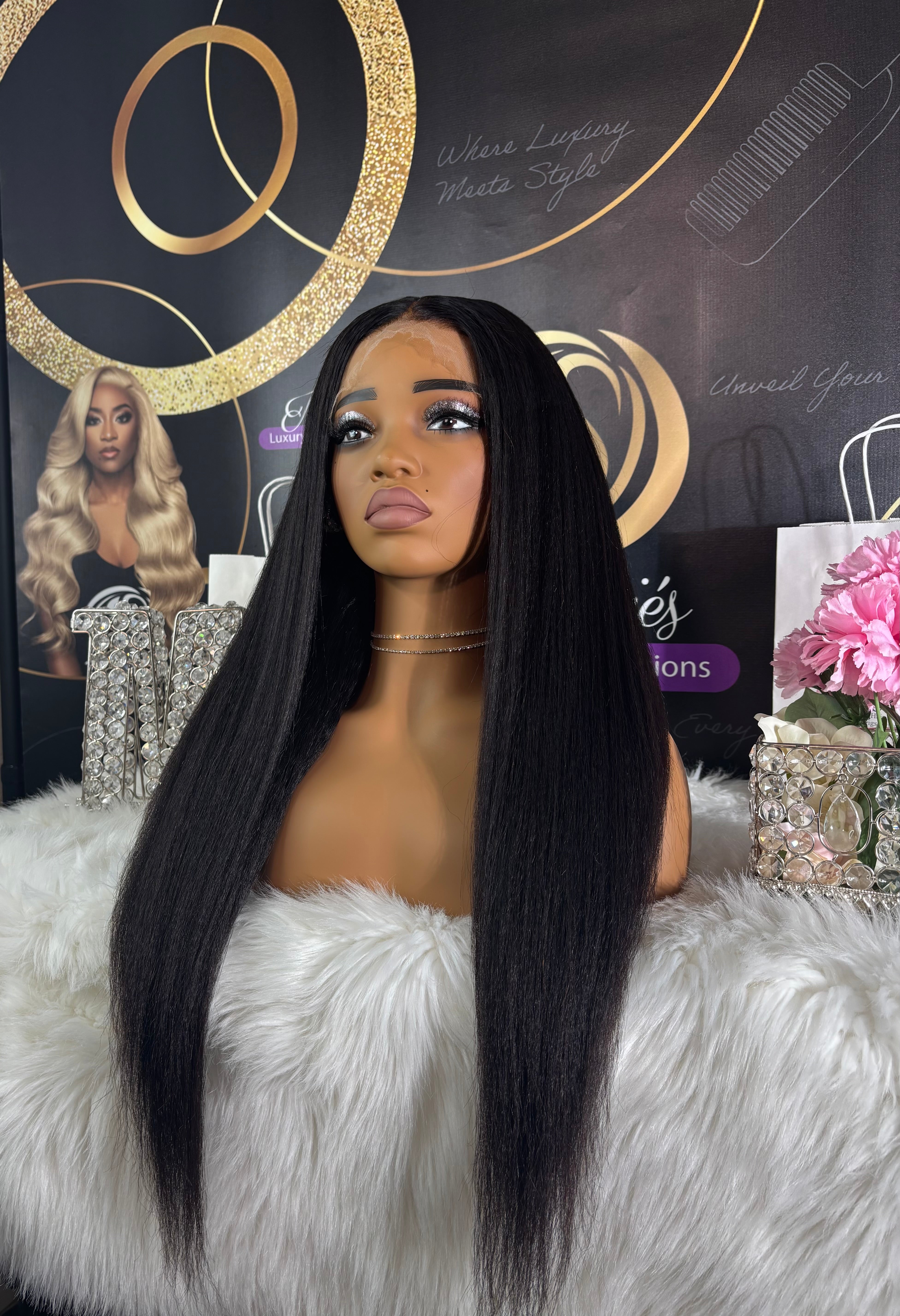 HD Lace 13x4 Frontal Kinky Straight Wig ( Ships In 2-3 Days  )