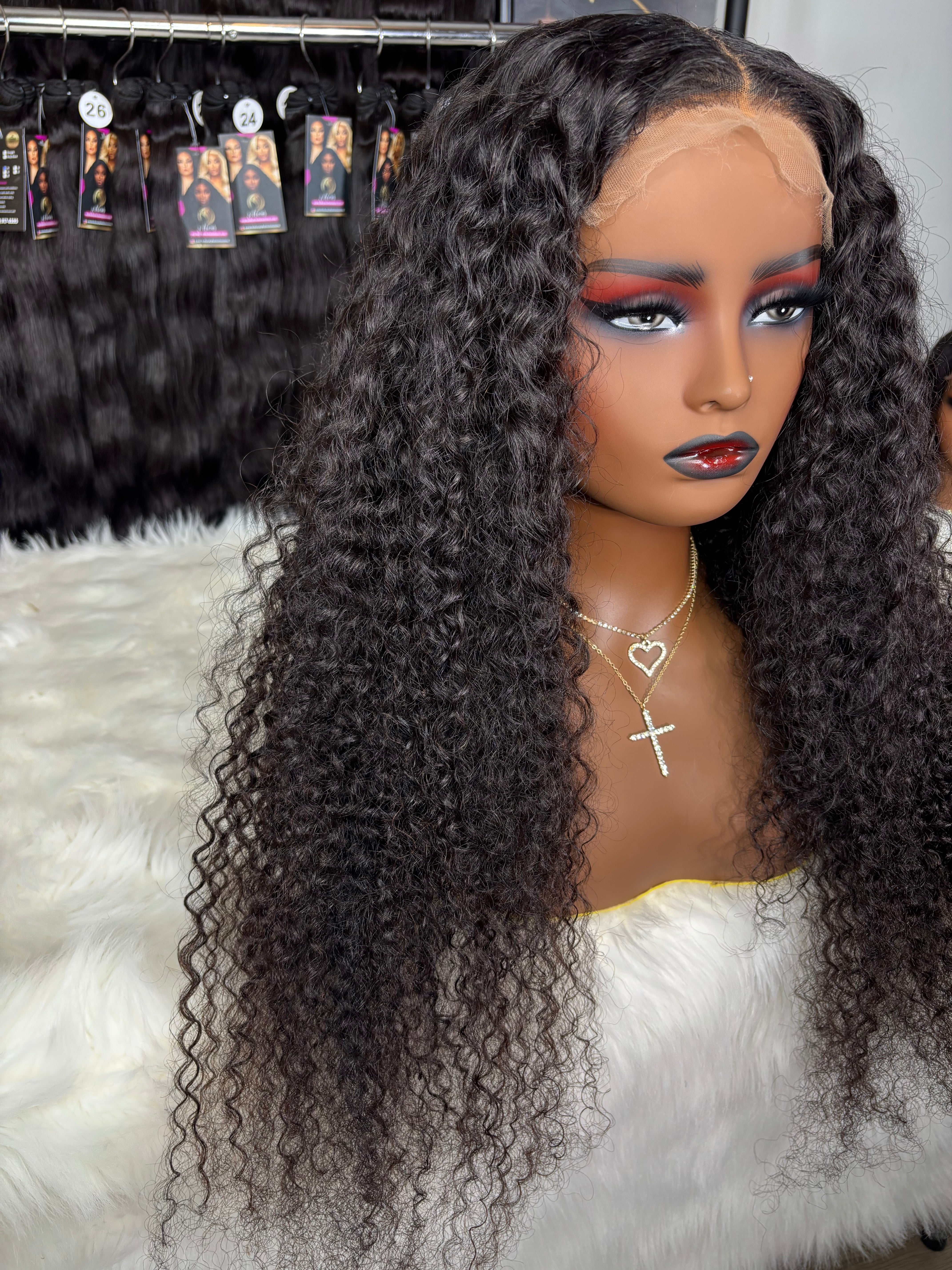 13x6 HD Super Curly Frontal Wig