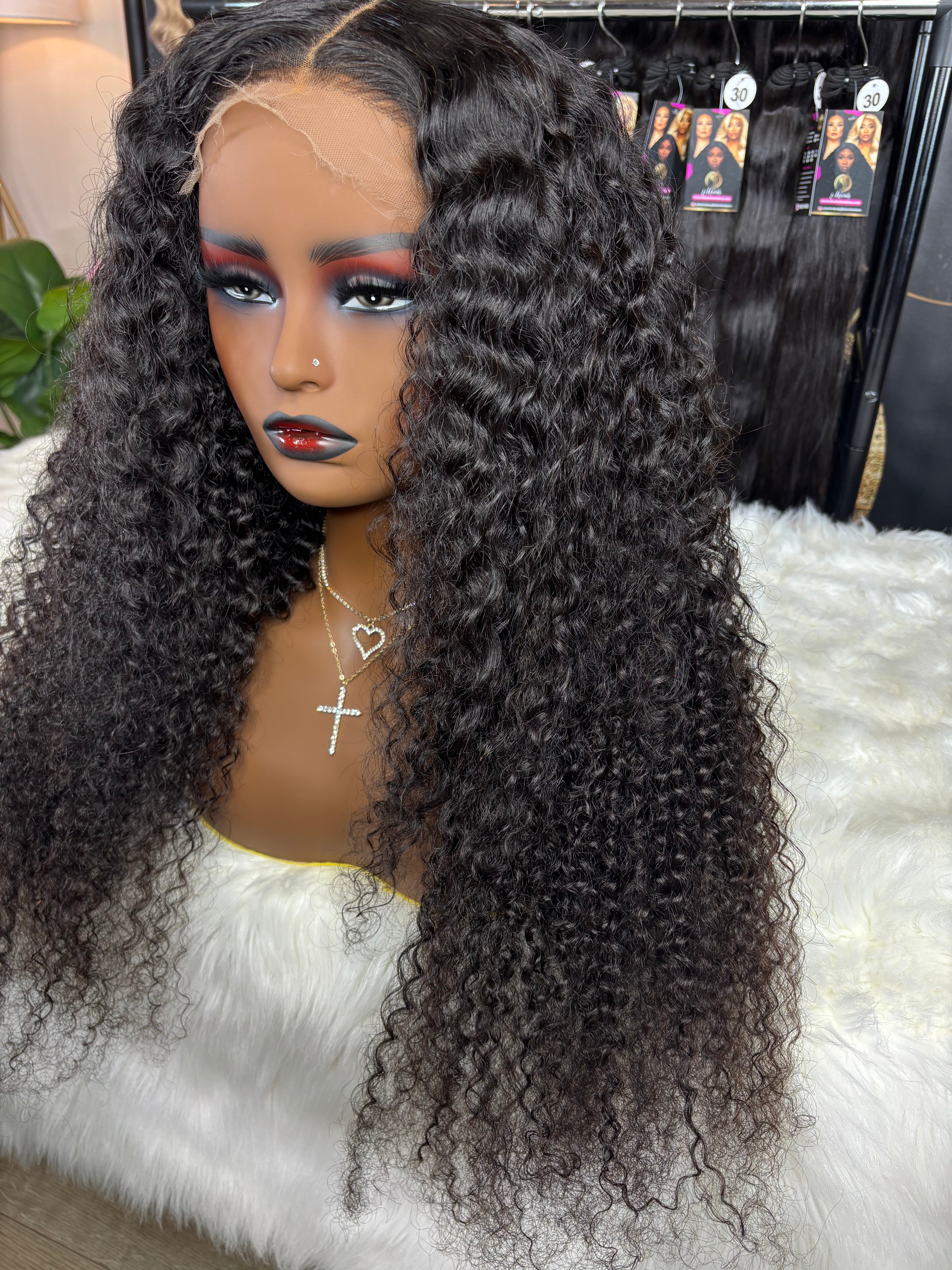 13x6 HD Super Curly Frontal Wig