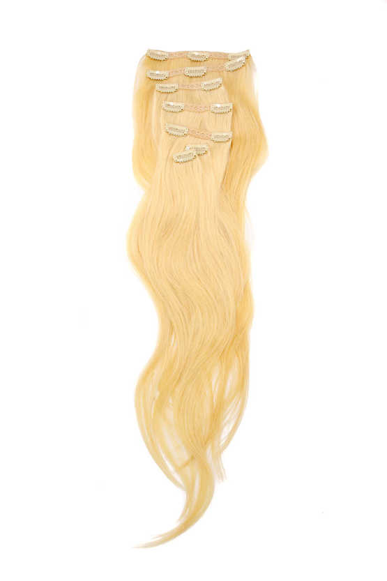 160G 613 Blonde Clip In Extensions – Maries Luxury Hair Extensions