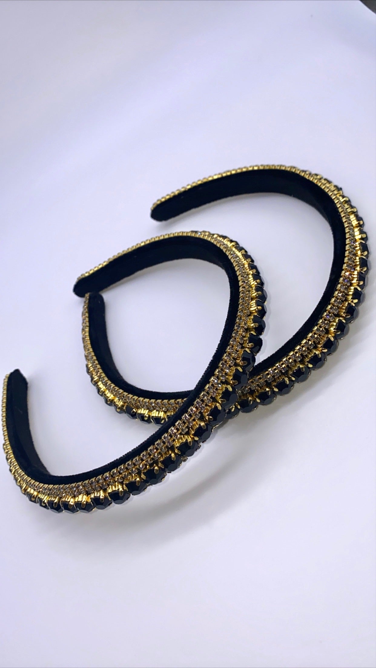Black and Gold Head Band